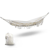 Swing hammock Hanging bed Swing Tassel Hammock Swing Bed Cream