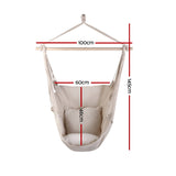 Swing Hammock Swing Chair Hanging and Comfy - Cream
