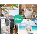 Swing Hammock Swing Chair Hanging and Comfy - Cream