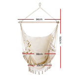 Swing Hammock Hanging Chair Comfy  - Cream