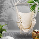 Swing Hammock Hanging Chair Comfy  - Cream