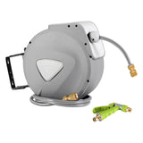 Hose Reel Retractable 20m  hassle-free unwind and rewind with  Auto Rewind and Spray Gun