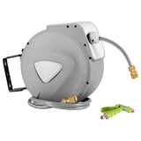 Hose Reel Retractable 30m Garden Water Brass Auto Rewind Spray Gun