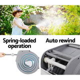 Hose Reel Retractable 30m Garden Water Brass Auto Rewind Spray Gun