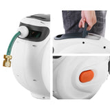 Hose Reel Retractable 20M Garden Water Brass Spray Gun Auto Rewind