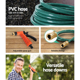 Hose Reel Retractable 20M Garden Water Brass Spray Gun Auto Rewind