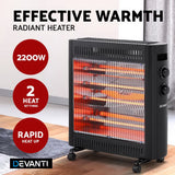 Heater 2200W Portable Electric Convection and Infrared Radiant Heater Heating Panel