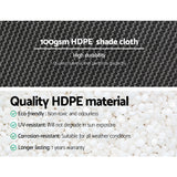 Shade Sun Shade Cloth  3.66x10m Shadecloth Sail Garden Mesh Roll Outdoor White 50% UV