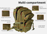Backpack Durable Many Pockets Bag excursions Outdoors Camping