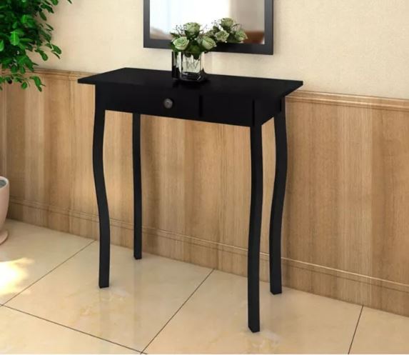 Table Stand Hall Classic White/Black/Brown Green Drawer (_
