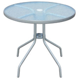 Table Round Small Glass And Metal "joltrasmagla"