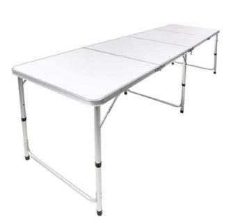 Portable Table Practical 240cm x 60cm x 70cm White