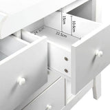 Change Table Drawers Plenty Space In White