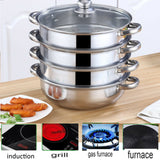 Steamer Stainless Steel for health steam cooking 4 or 5 level best Kitchen Tool