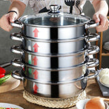 Steamer Stainless Steel for health steam cooking 4 or 5 level best Kitchen Tool