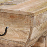 Table wooden handmade open and store jol9013
