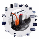 USB PORTS x7 Plus Power Adapter With Led