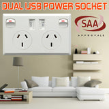 Electrical USB ports x2 and x2 240v AC