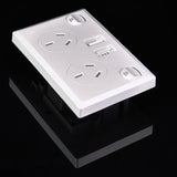 Electrical USB ports x2 and x2 240v AC