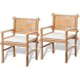 Natural Materials Set Table and Chairs, 3 items set Bamboo " jolbaset "150