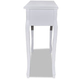 Table Stand Classic White Drawers