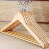 Wooden Hang Clothes Wardrobe Hangers jolkremasti