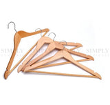 Wooden Hang Clothes Wardrobe Hangers jolkremasti
