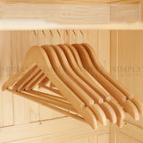 Wooden Hang Clothes Wardrobe Hangers jolkremasti