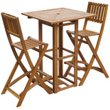 Table And Chairs Set  Folding Style Bar - Wooden