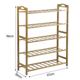 Shoe Rack Storage Wooden Natural Materials jolwoo5