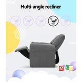 Kids furniture Children Room Items Recliner Chair Grey Linen Soft Sofa Lounge Couch Children Armchair