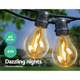 Christmas Lights 41m Led String Lights 40 Bulbs Kits Wedding Party Christmas A19