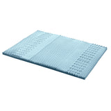 Mattress Topper KING 203 x 183 x 5cm, a Cool Gel 7-zone Memory Foam Bamboo Cover 5cm - King