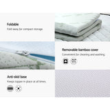 Mattress Topper King  Bedding Cool Gel 7-zone Memory Foam w/Bamboo Cover 8cm - King