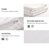 Mattress Topper Single Memory Foam Mattress Topper w/Cover 8cm - Single