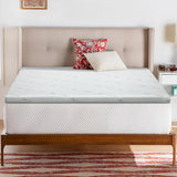 Mattress TopperQueen Bedding Cool Gel Memory Foam Topper w/Bamboo Cover 5cm - Queen