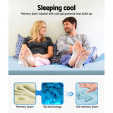 Mattress Topper King Bedding Cool Gel Memory Foam w/Bamboo Cover 8cm - King