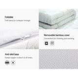 Mattress Topper King Bedding Cool Gel Memory Foam w/Bamboo Cover 8cm - King