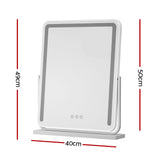 Mirror Makeup with Lights 40X50CM Vanity LED Mirrors White