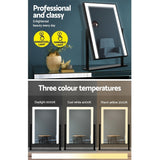 Mirror Makeup Mirror With Light LED Strip Standing Tabletop Vanity