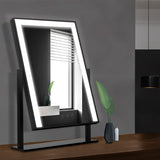 Mirror Makeup Mirror With Light LED Strip Standing Tabletop Vanity