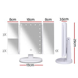 Mirror with Lights Design Three -Fold for Make Up awesome Mirror