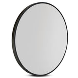 Mirror 90CM Wall Mirror Bathroom Makeup Mirror Round Frameless Polished
