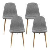 Chairs Set x 4 Dining Chairs as set of four - Light Grey
