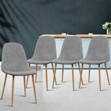 Chairs Set x 4 Dining Chairs as set of four - Light Grey