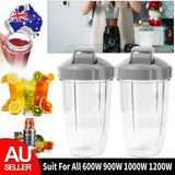 Cups x2 (two) or buy x1 with lids 24 O Z  for For NutriBullet 900W/600W/1000/1200W blender parts