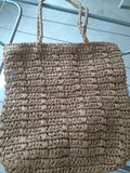 Handbag Summer Rattan Straw Look Woven Handmade Large Capacity Shoulder Bag Tote OBER