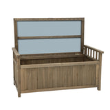 Bench Wooden Storage 106cm x 60cm x 51.5cm Seat and Store Box with Lid