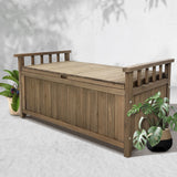 Bench Wooden Storage 106cm x 60cm x 51.5cm Seat and Store Box with Lid