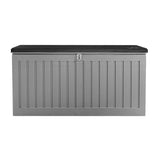 Storage Box Storage 109cm Container Garden Toy Indoor Tool Chest Sheds 270L Dark Grey